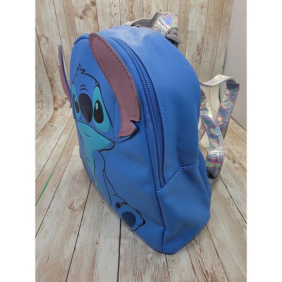 Disney Stitch Women's Mini Backpack Blue Lilo & Stitch - Picture 3 of 8